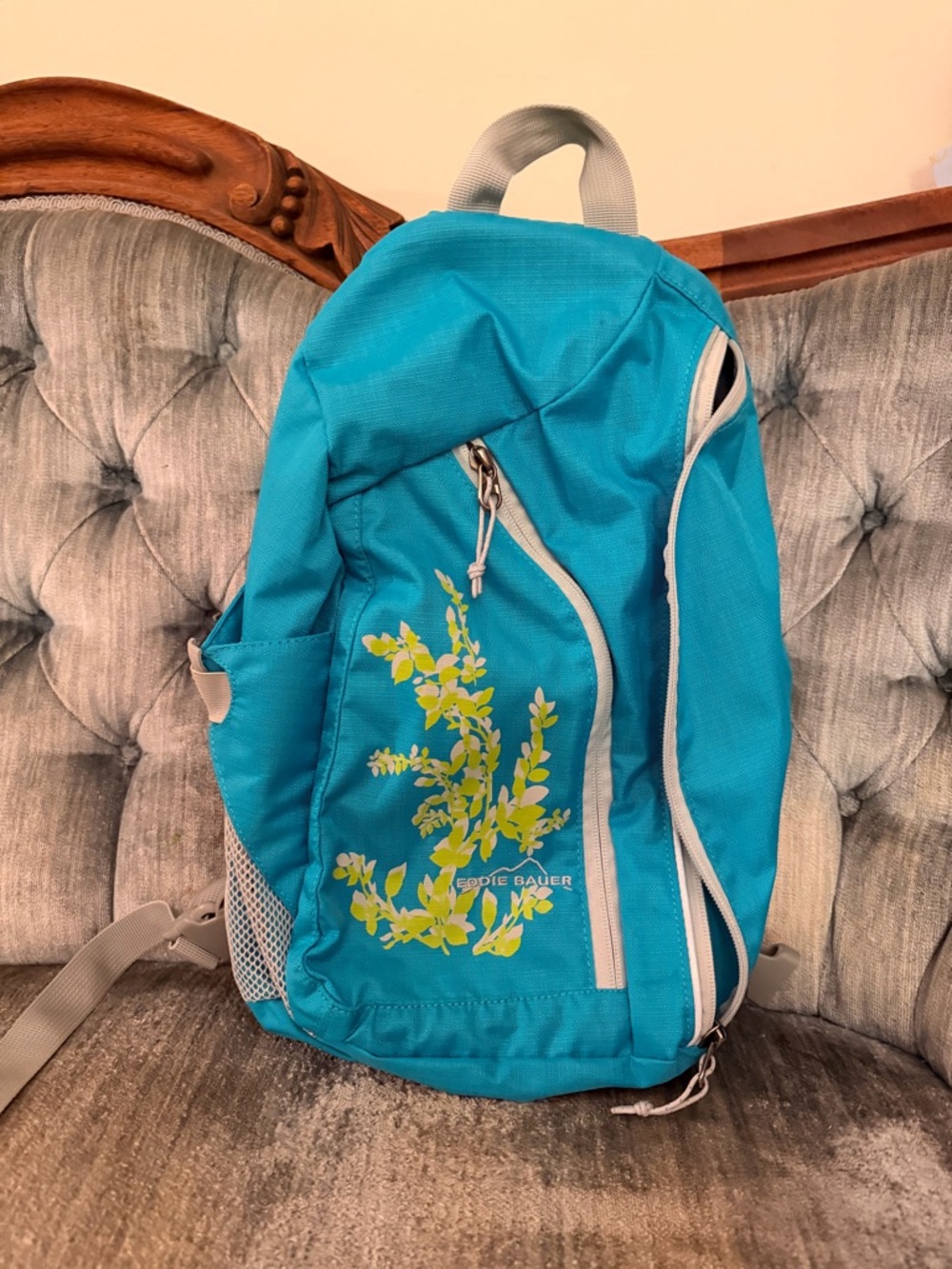 Eddie Bauer Turquoise Floral Daypack